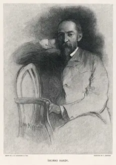 Thomas Hardy Print, 1886