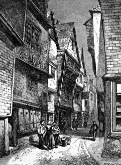 Thomas Newcomen Print: Lower Street, Dartmouth