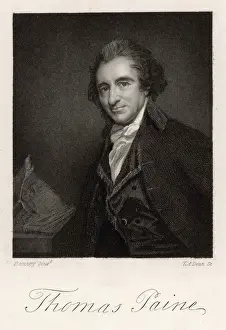 Politic Prints: Thomas Paine Print - Engraving of the Radical Writer