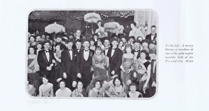 Throng of revellers at a gala night held at the Piccadilly H Throng of revellers at a gala night held at the Piccadilly H