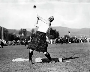 Throwing the hammer, Braemar Highland Games Throwing the hammer, Braemar Highland Games