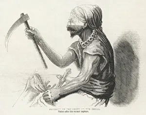 19th Century Art Prints: Thuggee Chief 1843