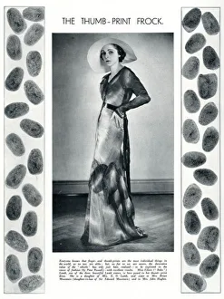 The Thumb print frock by Peter Russell The Thumb print frock by Peter Russell