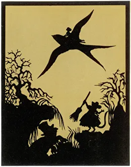 Thumbelina flies away on the Swallows back Thumbelina flies away on the Swallows back