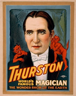 Thurston, worlds famous magician the wonder show of the ear Thurston, worlds famous magician the wonder show of the ear
