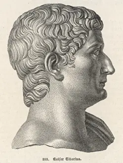 Ancient Roman Busts Prints: Tiberius (Bust)
