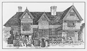 Timber Framed Buildings UK Prints: A Timber-Framed House