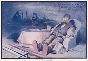 WWI Trench Life Print: Ole Bill in Reflection