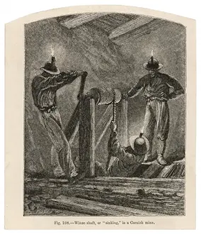 Cornish Tin Mine Winze-shaft Print