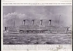 Titanic Cross-Section Print