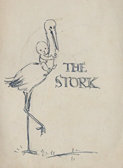 Title page design for The Stork, by Muriel Dawson Title page design for The Stork, by Muriel Dawson