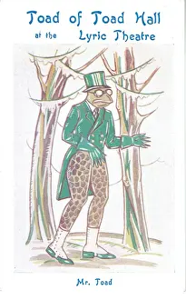 M. Potter's 1930 Print of Toad of Toad Hall Character