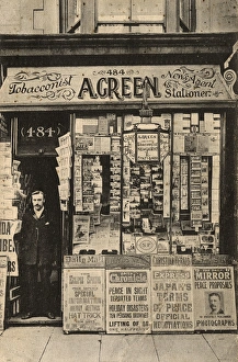 Tobacconist, newsagent and stationer, 1905 Tobacconist, newsagent and stationer, 1905