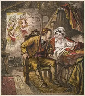 Historical Fairy Tales Prints: Tom Thumb is Born