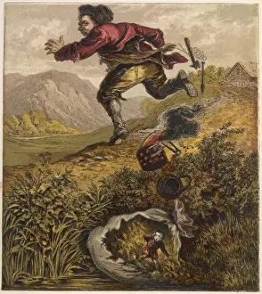 Historical Fairy Tales Prints: Tom Thumb and Cherries