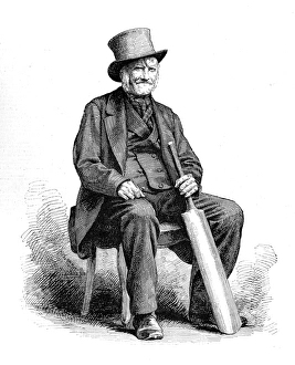 Tommy Marshall of the Stockton Cricket Club, 1876 Tommy Marshall of the Stockton Cricket Club, 1876