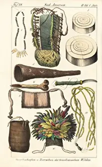 Brazilian Native Tools and Accessories Print, circa 1835-1840