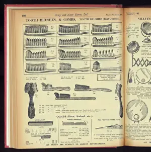 Toothbrushes and Combs Print