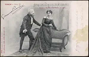 Tosca with Scarpia - Suspicious Encounter Print