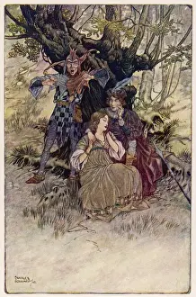 Shakespeare Plays Prints: Touchstone, Celia, Ros