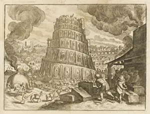 Biblical Events Pictures Prints: Tower of Babel / Building