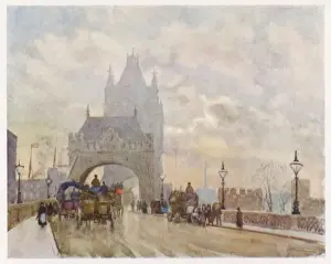 Historic London Bridges Prints: Tower Bridge 1905