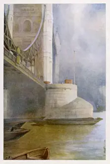 Historic Tower Bridge Image Prints: Tower Bridge 1914