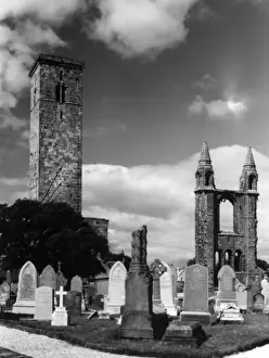 St Andrews Cathedral Ruins Prints: Tower of Saint Rule
