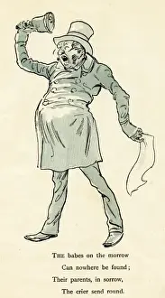 Town Crier Print, Circa 1880