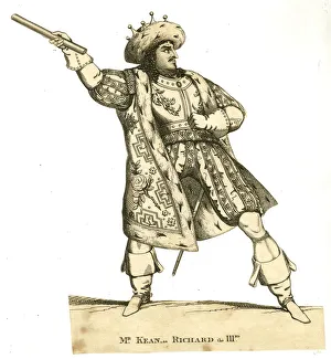 Toy Theatre, Edmund Kean as Richard III Toy Theatre, Edmund Kean as Richard III