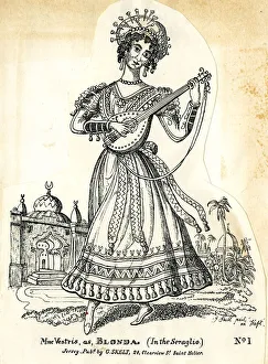 Toy Theatre, Madame Vestris as Blonda Toy Theatre, Madame Vestris as Blonda