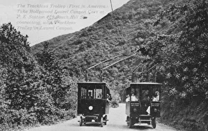 The trackless trolly (the first in America) The trackless trolly (the first in America)