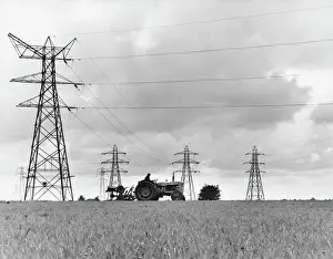 Farming In Britain Prints: Tractor Ploughing