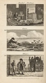 Trades in Regency England: basket making, geese plucking Trades in Regency England: basket making, geese plucking