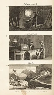 Trades in Regency England: blacksmith, Jappanner and goats Trades in Regency England: blacksmith, Jappanner and goats