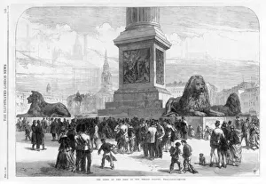 Trafalgar Square Print of Nelson's Lions