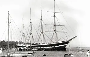 Prints of Training Ship Arethusa - sometimes referred to as Arethusa II since it replaced the original long-serving Arethusa in 1933. Date: circa 1930s United Kingdom Prints: Training Ship Arethusa II Print circa 1930s