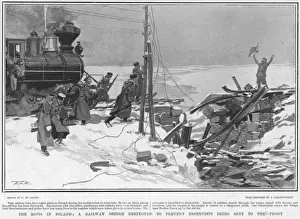 Trains Sabotaged Print 1918