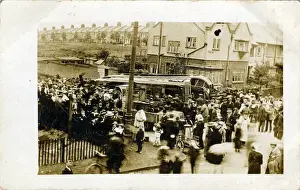 Tram Accident Print, England, 1900s
