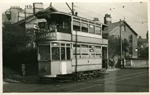 Prints of Tram Heading for Thornbury, Bradford, Yorkshire, England Bradford Prints: Tram Heading for Thornbury Print, Bradford, Yorkshire