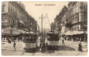 Vintage Tram Images Prints: Tram at Marseille