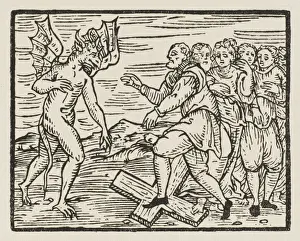 Witchcraft Rituals Prints: Trampling Crucifix