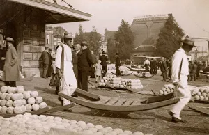 Transporting cheeses - Alkmaar, the Netherlands Transporting cheeses - Alkmaar, the Netherlands