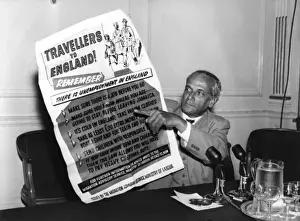 Prints of Travellers to England! Remember: There is unemployment in England. Make sure there is a job before you go. Make sure you know where you are going to stay, before leaving Jamaica Poster Prints: Jamaican Migration to England Advertisement Print 1950s