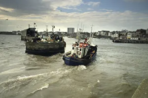 Trawler, Bridlington harbour entrance - 2 Trawler, Bridlington harbour entrance - 2