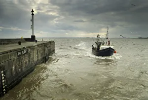 Trawler, Bridlington harbour entrance - 3 Trawler, Bridlington harbour entrance - 3