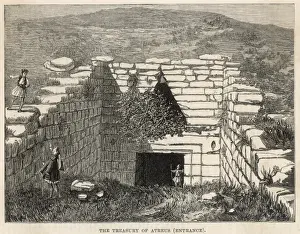 Print of the Treasury of Atreus Tholos Tomb
