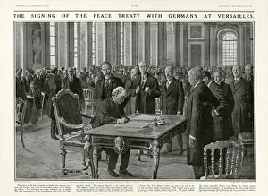 Treaty of Versailles, 1919 by Fortunino Matania Treaty of Versailles, 1919 by Fortunino Matania