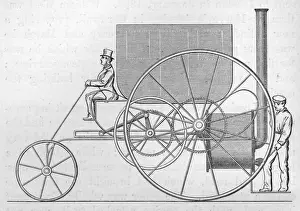 Trevithick's Improved Steam Carriage Print, 1803
