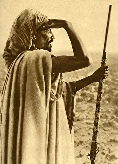 Tribesman in the desert, Algeria, North Africa Tribesman in the desert, Algeria, North Africa